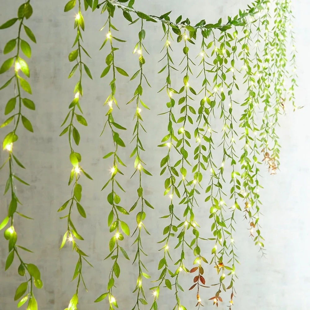 30 Pack | Willow Leaves Vines Greenery Garland 35 Strands